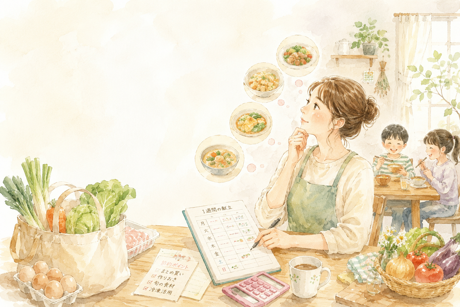 食費は抑えたいけど栄養も！育ち盛りも喜ぶ一週間の節約レシピ、わが家の場合