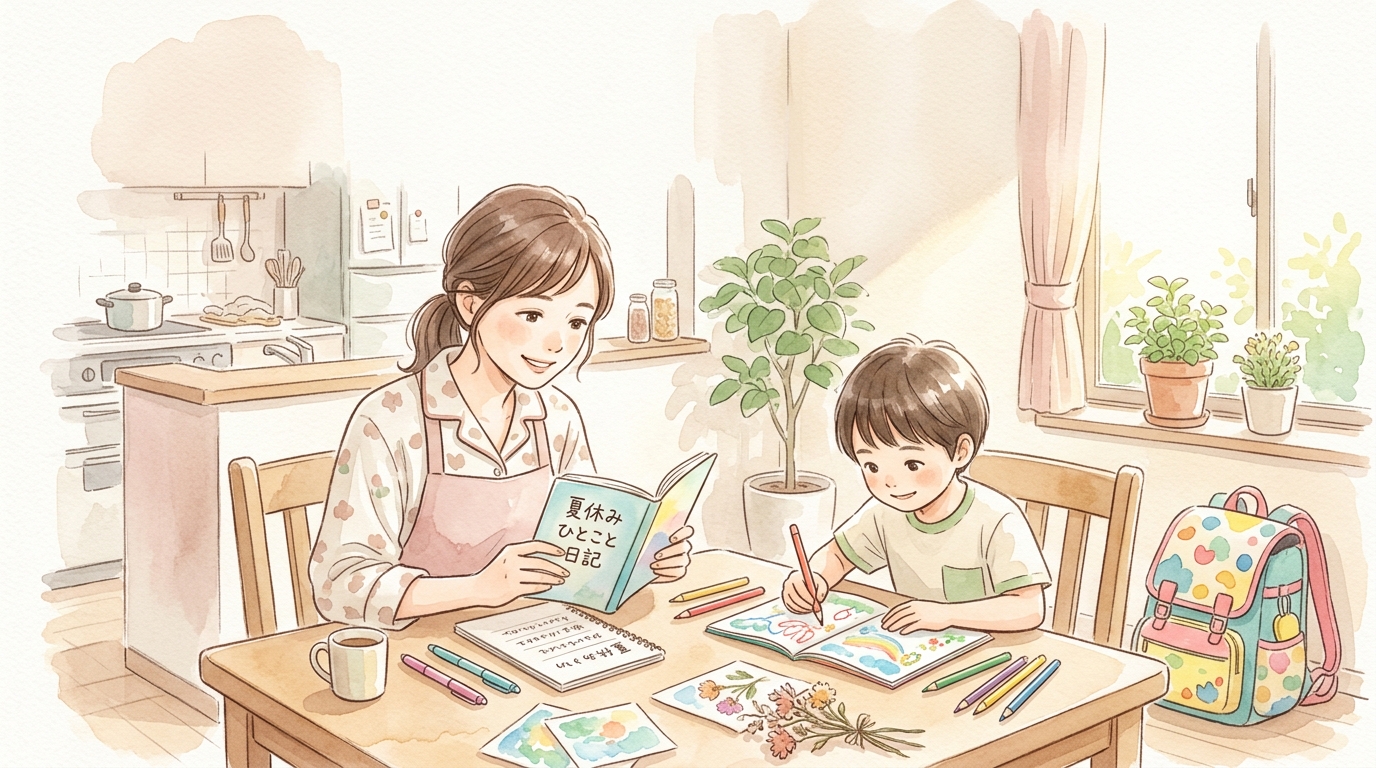 日記が「もっと楽しい」に変わる!親子で体験する夏の思い出作り